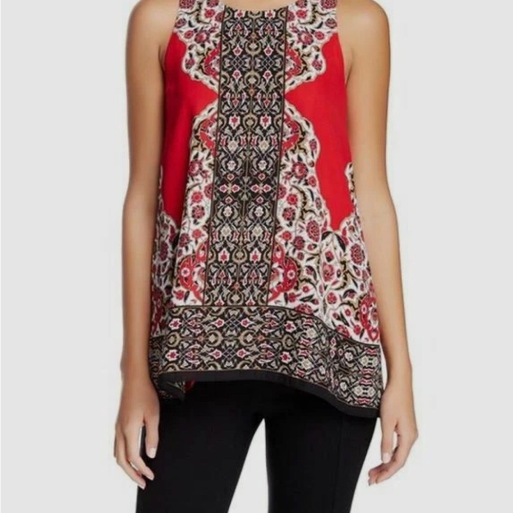 Max Studio Patterned Sleeveless Blouse Top